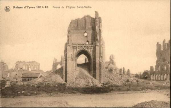Ypern Ypres Ypres Eglise Saint-Martin Ruines Zerstö