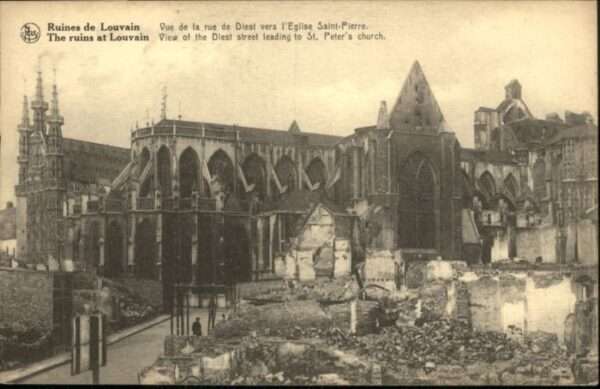 Louvain Flandre Louvain Rue Diest Eglise Saint-Pierre R