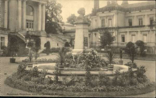 Spa Liege Spa Monument Meyerbeer Jardin Kursaal