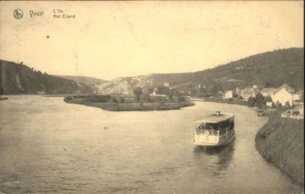 Yvoir Ile Eiland Dampfer