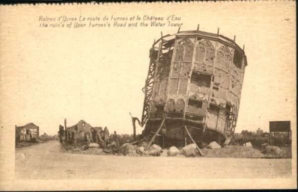 Ypern Ypres Ypres Route Furnes Chateau Eau Ruines Z