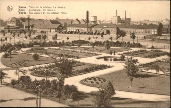 Ypern Ypres Ypres Yper Place Station Square Statiep