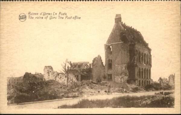 Ypern Ypres Ypres Poste Office Ruines Zerstörung