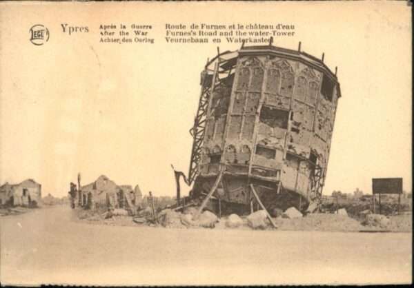 Ypern Ypres Ypres Route Furnes Chateau Eau Ruines Z