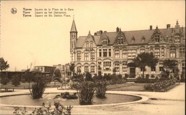 Ypern Ypres Ypres Yper Square Place Gare Statieplei