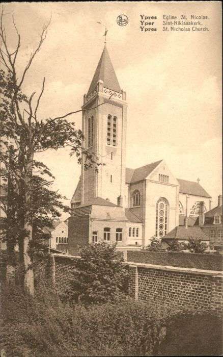 Ypern Ypres Ypres Yper Eglise St. Nicolas Sint-Nikl