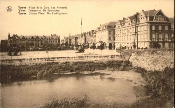 Ypern Ypres Ypres Yper Place Gare Remparts Statiepl