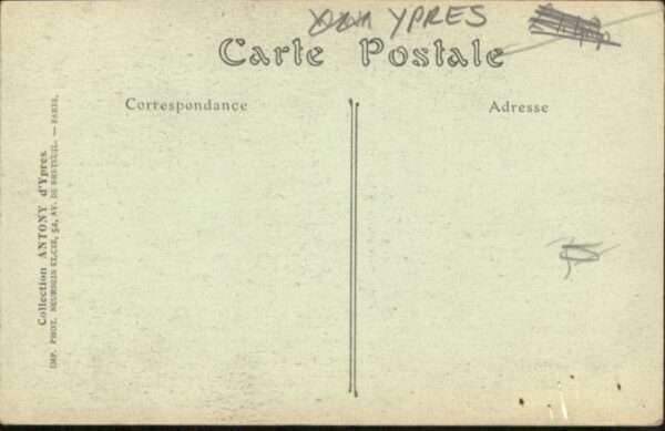 Ypern Ypres Ypres [handschriftlich] Roi Albert Aven – Bild 2