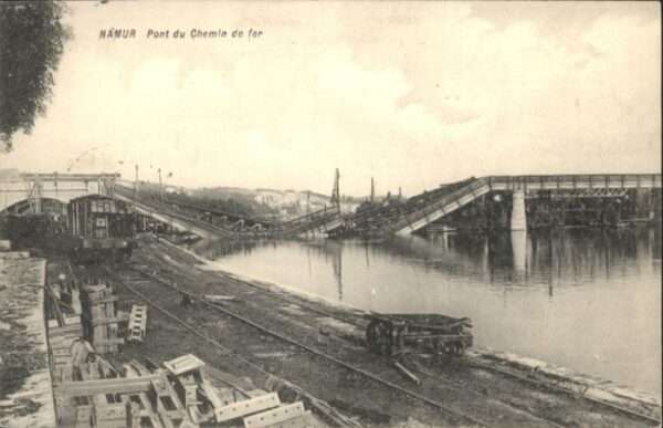 Namur Wallonie Namur Pont Chemin Fer Zerstörung