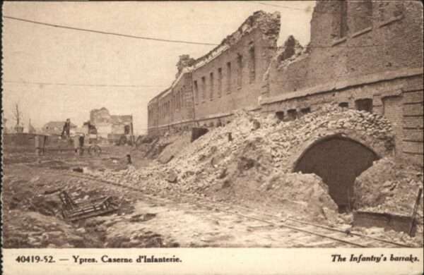 Ypern Ypres Ypres Caserne Infanterie Zerstörung