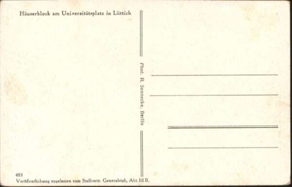Luettich Lüttich Universtätsplatz Zerstörung * – Bild 2