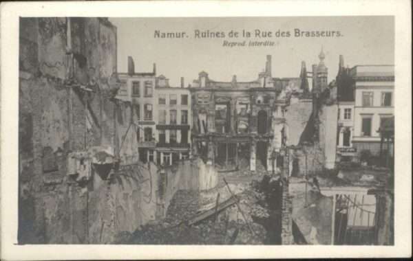 Namur Wallonie Namur Rue Brasseurs Ruines Zerstörung