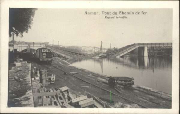 Namur Wallonie Namur Pont Chemin Fer Zerstörung