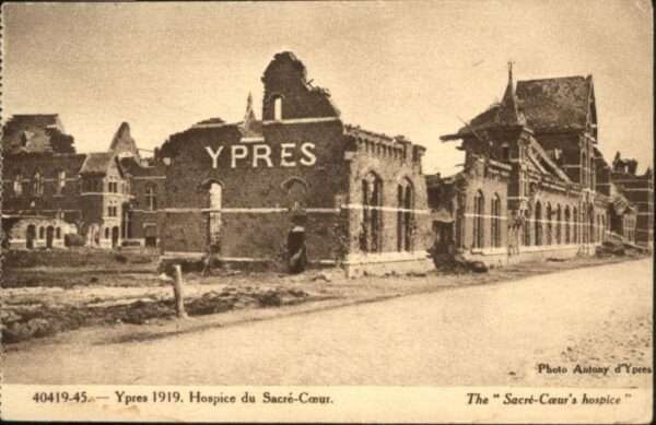 Ypern Ypres Ypres Hospice Sacre-Coeur Zerstörung