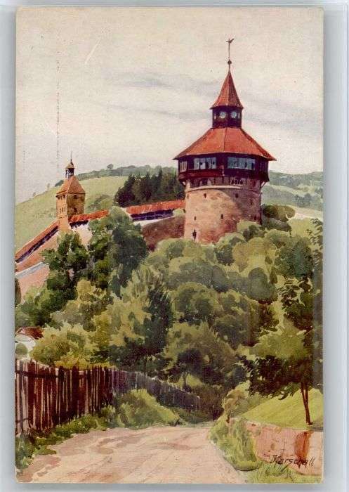 Marschall Vinzenz Esslingen Neckar Burg Künstler Marschal