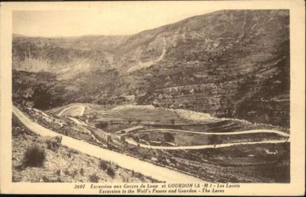Gourdon Alpes-Maritimes Gorges Loup Lacets