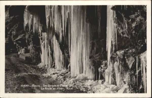 Beuil Gorges Cians Route Hiver