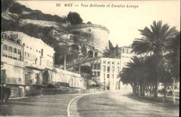 Nice Alpes Maritimes Nice Tour Bellanda Escalier Lesage