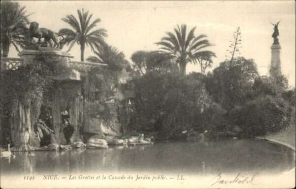 Nice Alpes Maritimes Nice Grottes Cascade Jardin Public