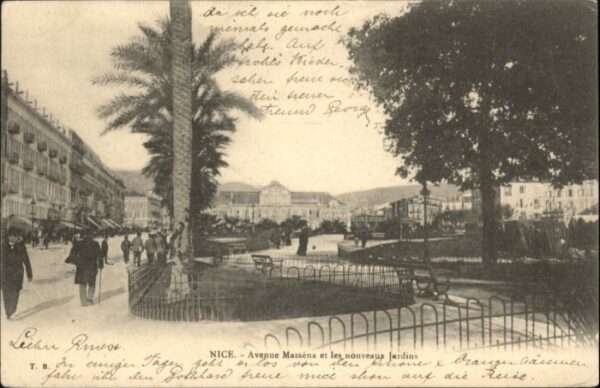 Nice Alpes Maritimes Nice Avenue Massena Jardin