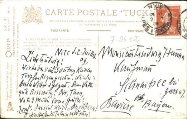 Nice Alpes Maritimes Nice Boulevard Mide Jetee Promenade – Bild 2