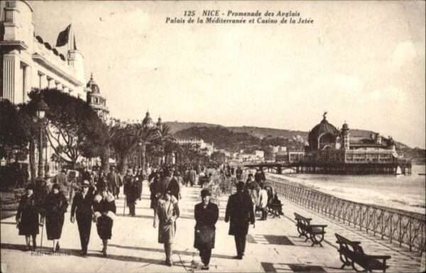 Nice Alpes Maritimes Nice Promenade Anglais Palais Mediterra