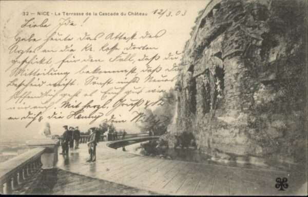 Nice Alpes Maritimes Nice Terrasse Cascade Chateau