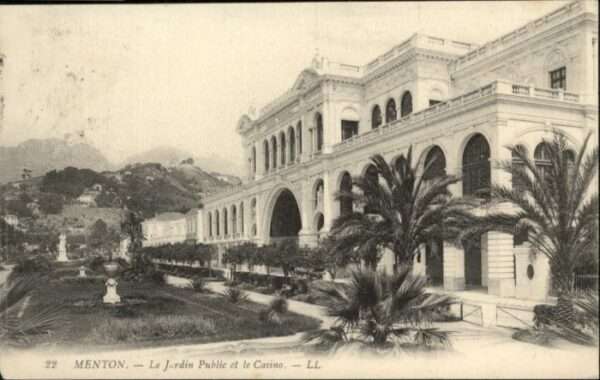 Menton Alpes Maritimes Menton Jardin Public Casino