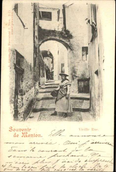 Menton Alpes Maritimes Menton Vieille Rue