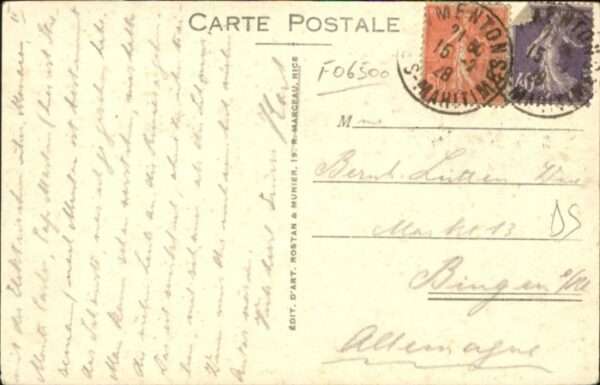 Menton Alpes Maritimes Menton Cap Martin Grand Hotel – Bild 2