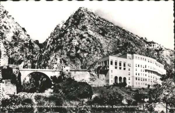 Menton Alpes Maritimes Menton Frontiers Franco Italienne Pont