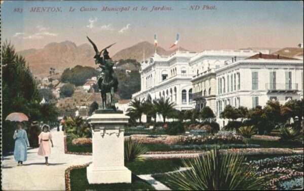 Menton Alpes Maritimes Menton Casino Muinicipal Jardin