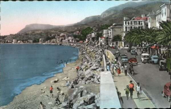 Menton Alpes Maritimes Menton Boulevard Bord Mer Plage Casino
