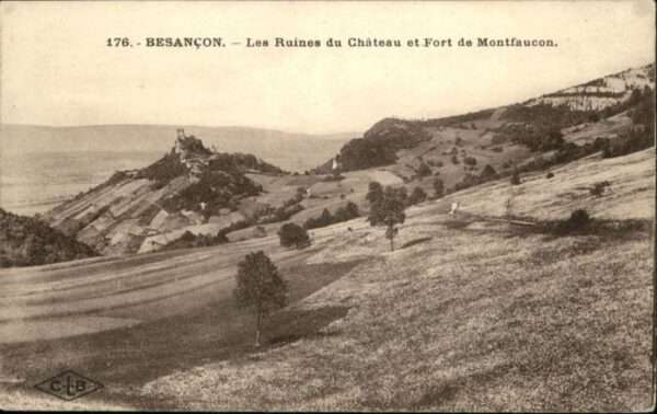 Besancon Doubs Besancon Ruines Chateau Fort Montfaucon