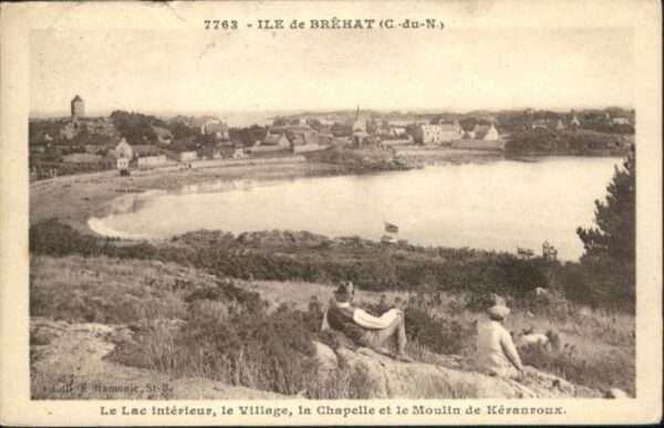 Ile-de-Brehat Lac Village Chapelle Moulin Keranroux
