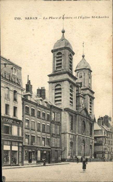 Sedan Ardennes Sedan Place Armes Eglise St. Charles