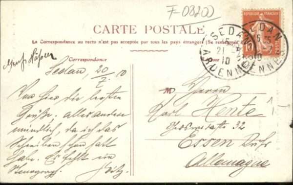 Sedan Ardennes Sedan Sepulture Soldats Francais – Bild 2