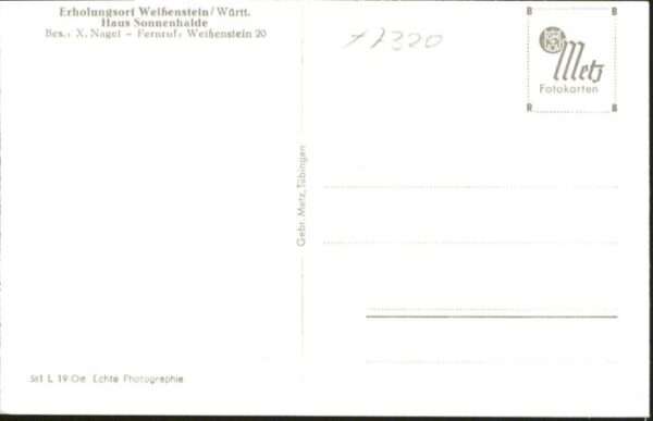 Weissenstein Lauterstein Haus Sonnenhalde – Bild 2