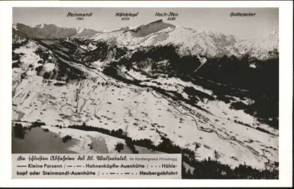 Hirschegg Kleinwalsertal Vorarlberg Hirschegg Kleinwalsertal Skiabfahrten