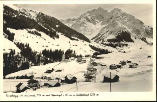 Hirschegg Kleinwalsertal Vorarlberg Hirschegg Kleinwalsertal Elferkopf Zwöl