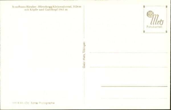 Hirschegg Kleinwalsertal Vorarlberg Hirschegg Kleinwalsertal Köpfle Gundkop – Bild 2