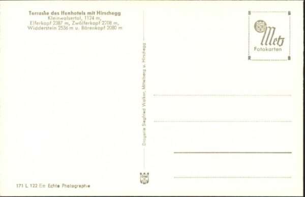 Hirschegg Kleinwalsertal Vorarlberg Hirschegg Kleinwalsertal Ifenhotel Terr – Bild 2