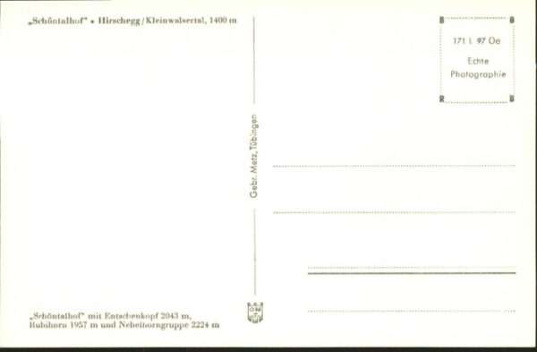 Hirschegg Kleinwalsertal Vorarlberg Hirschegg Kleinwalsertal Schöntalhof – Bild 2