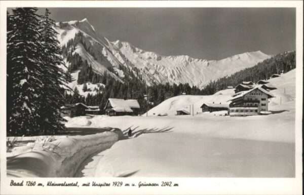 Baad Mittelberg Kleinwalsertal Baad Kleinwalsertal Unspitze Grünhorn