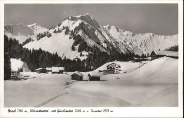 Baad Mittelberg Kleinwalsertal Baad Kleinwalsertal Güntlispitze Unspit
