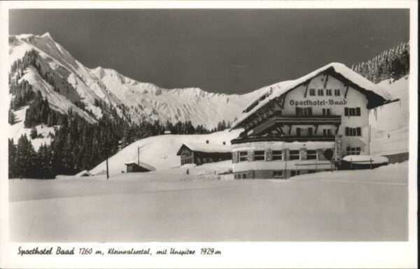 Baad Mittelberg Kleinwalsertal Baad Kleinwalsertal Hotel Baad Unspitz