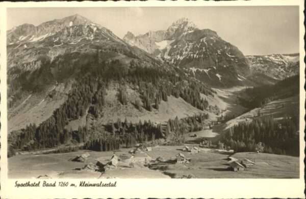 Baad Mittelberg Kleinwalsertal Baad Kleinwalsertal Hotel Baad