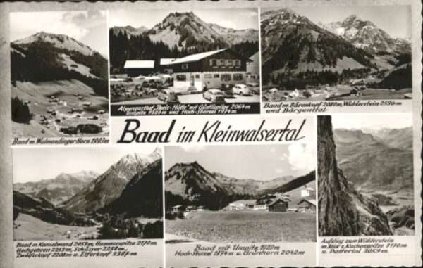 Baad Mittelberg Kleinwalsertal Baad Kleinwalsertal Gasthof Noris-Hütte