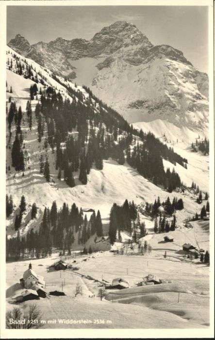 Baad Mittelberg Kleinwalsertal Baad Kleinwalsertal Widderstein
