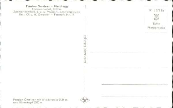 Hirschegg Kleinwalsertal Vorarlberg Hirschegg Kleinwalsertal Pension Gmeine – Bild 2